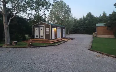 #4 - Amish Log Camping Cabin Walk To The Water Cabin