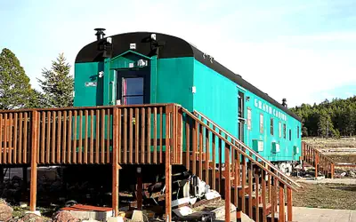 Railcar on Historic Route 66