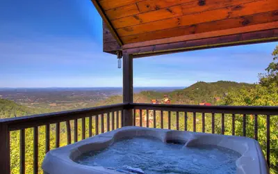 Smoky Mountain Cabin With Views Hot Tub and Loft