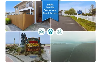 Walk to Seaside Beach • Pet Friendly • Sleeps 6