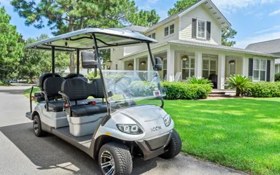 Charming Beach Home*Six Seat Golf Cart*Large Patio*Pool & Beach Access*On Resort
