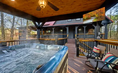 Oversized Deck w/ Lounge Areas • Gazebo Hot Tub • Ride Your ATV