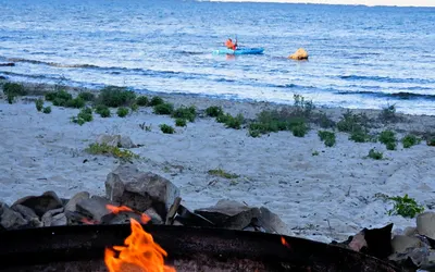 Lake Huron Beachfront Home~Mackinac Island Views!