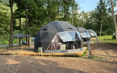 Geodesic Dome Glamping in the Catskills