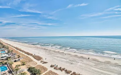 2BR Oceanfront Full Kitchen free Waterprk sleeps 7