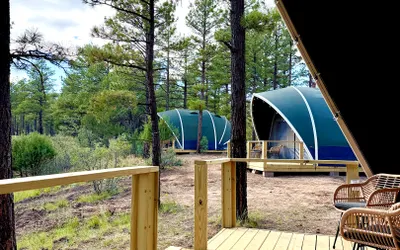 Rustic Winter Tent Stay in the Mountains