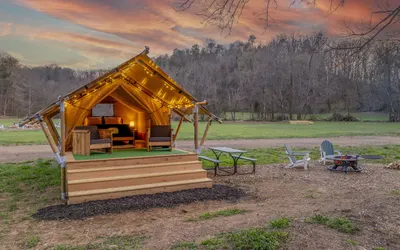 Luxury Glamping Near Gatlinburg and Asheville