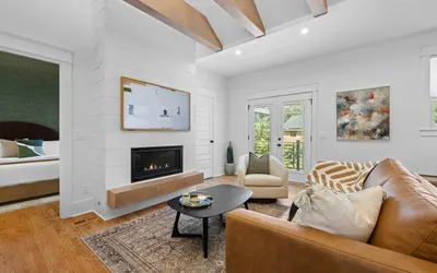 Boutique Luxury King Suite with Fireplace, Heated Floor, & Chef's Kitchen