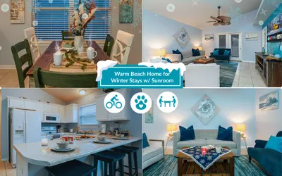 Family Beach Home w/ Game Room & Bikes | Pets OK