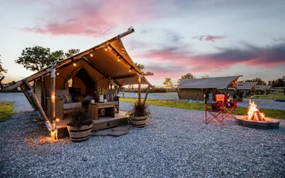 Family Glamping, 2 Tents near Roaring River