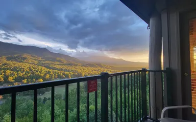 Breathtaking mtn views.  Indoor pool & hot tub
