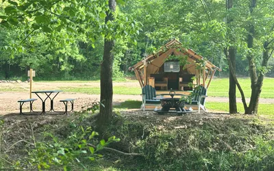 Nature Retreat: Cozy tent|HVAC|Spa Bath