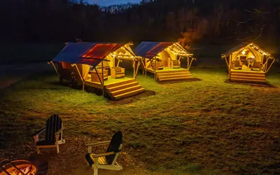 Group Glamping: Luxury Tents Near Gburg and PF