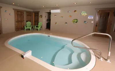 Aqua Paradise Chalet with Air Hockey Table and Multi Arcade Game