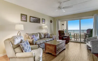 Oceanfront Beach Condo with Private Balcony, Short Walk to Pool and Beach