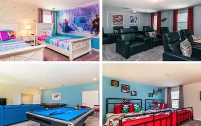 Lake View Tropical Villa Movie Room, Game Room!