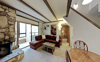 Slope View of Mammoth Condo with Loft & Access to 3 Spas and Sauna (Unit 402 at 1849)