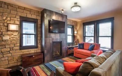 Village View, Townhouse | Fireplace at Parry Peak Lofts (Premium-Rated Condo 106)