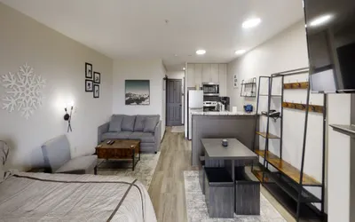 Enjoy this peaceful studio at Allegheny with views of the lift!