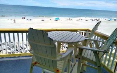 A18 Parrot Escape - OCEAN VIEW!  There is nothing quite like a Carolina sunrise viewed from your private oceanfront deck