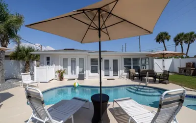 Heated Pool Home Directly Across the street From Beach Close to Flagler