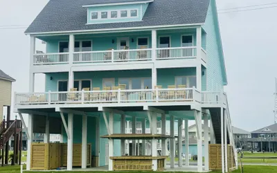 On Deck Crystal Beach Home