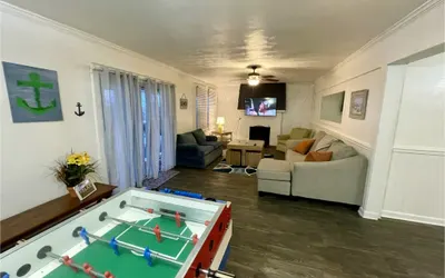 Roomy Beachfront Apartment with Deck and Game Room