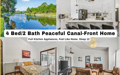 Entire Home For Relaxing Family Retreat in the Heart of Sebastian - GREAT Location Less than 10minutes from the beach