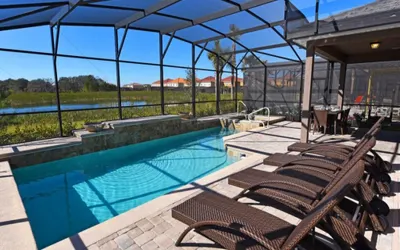 Spacious 5-Bedroom Resort Pool Home with Lake View