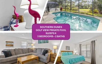3Bd Villa with Private Pool & Golf Walmart 2 min