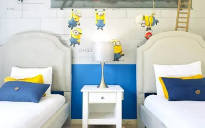 Minions Themed 4 bedrooms Home Near Disney Sleeps 10