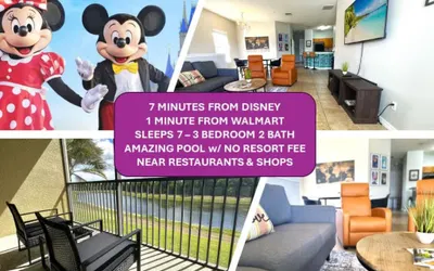 Very Near Disney 3 Bd Condo Walmart 1 min away