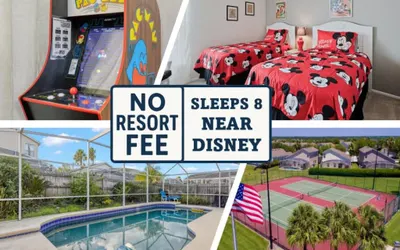 Villa Minutes from Disney 4bd 3Bt Private Pool & Games