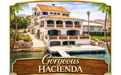 Gorgeous Hacienda on the River! Private dock!
