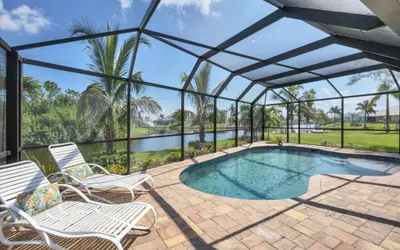 South Gulf Cove 3 Bedroom Canal Pool Home