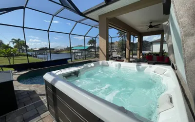 South Gulf Cove 3 Bedroom Canal Pool Home