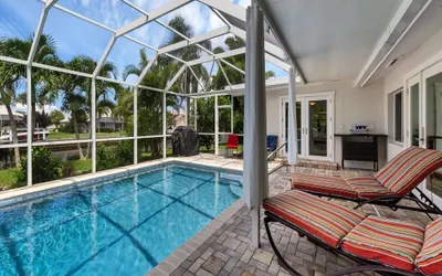 Punta Gorda Isles 3-Bedroom Private Pool Home on Canal with Dock
