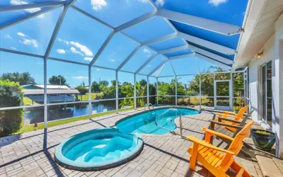 Harbor Heights Private Pool Vacation Home on Canal with BBQ and Dock