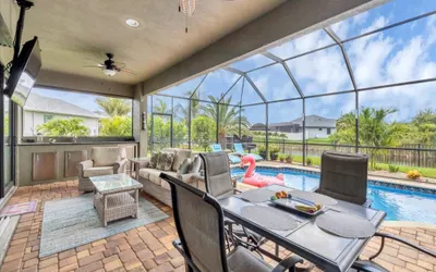 South Gulf Cove 3 Bedroom Canal Pool Home