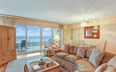 Oceanfront Condo with Spacious Patio and Private Walkway to the Beach
