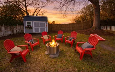 Historic Downtown Gem | Walk to Shops & Dining | Fire Pit + Bikes