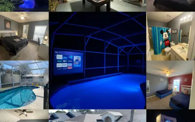 3 Bedroom Villa with Poolside Cinema and Games Room Close to theme Parks sleeps 6+2