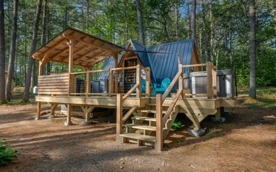 A Cozy A-Frame Escape with Hot Tub