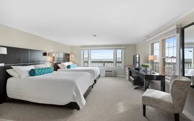 2 Double Bed Oceanview Stay + Shared Deck