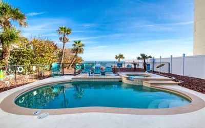 Seaside Serenity-Pool, Fire pit, Beachfront Massive Ocean Deck