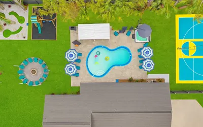 Heated Pool, Pickleball, basketball, putting green