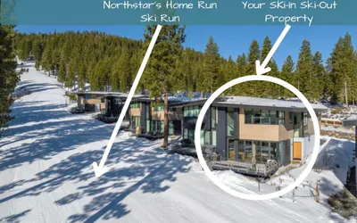 True Ski-In/Ski-Out Northstar Retreat on Home Run