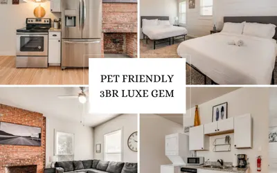 Stockyards- 4min | Pet Friendly | 3BR Luxe Gem