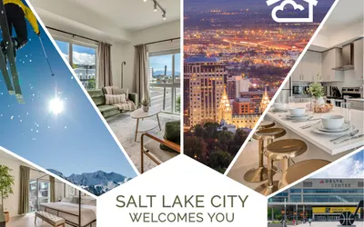 Stunning 1 Bed Heart of SLC Free Parking King Bed