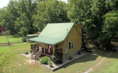 Yellow Cabin on the River